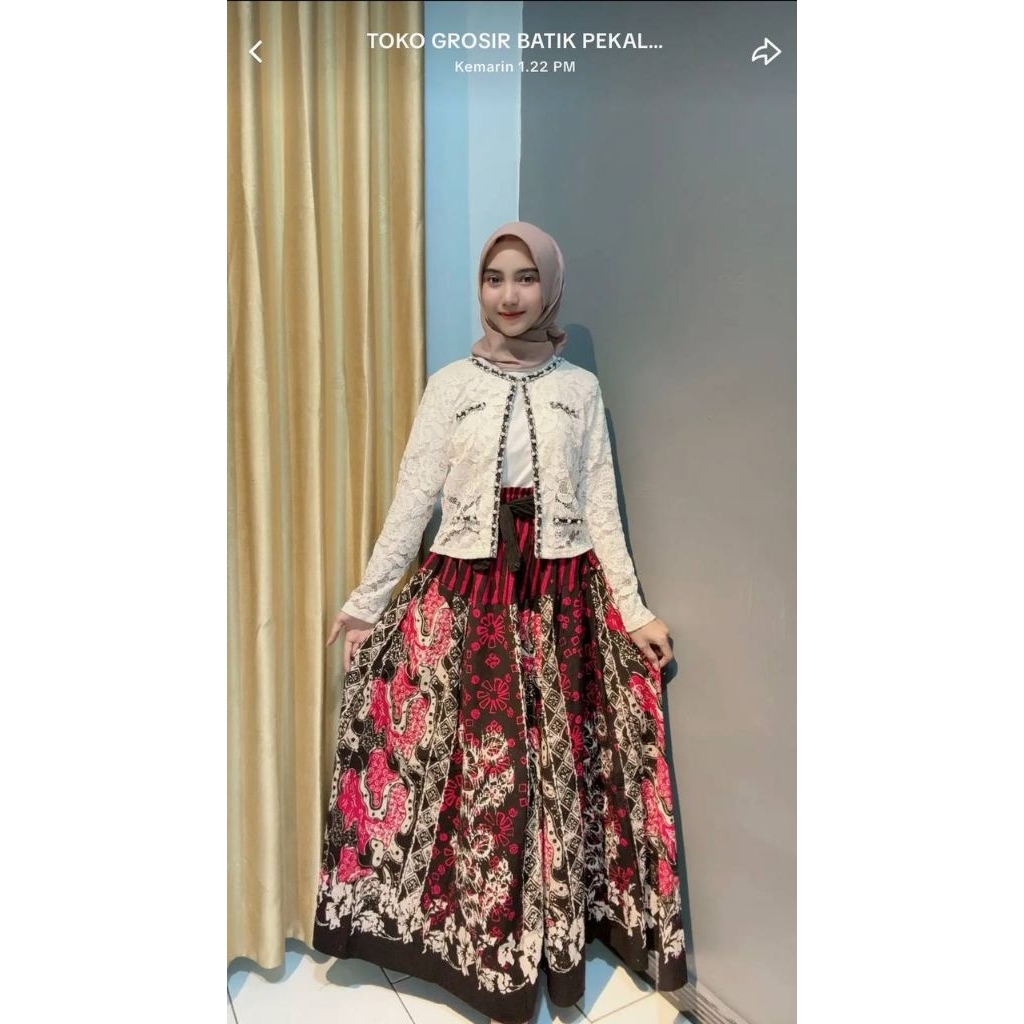 BAWAHAN BATIK ROK MAYUNG OOTD WANITA KOREAN STYLE