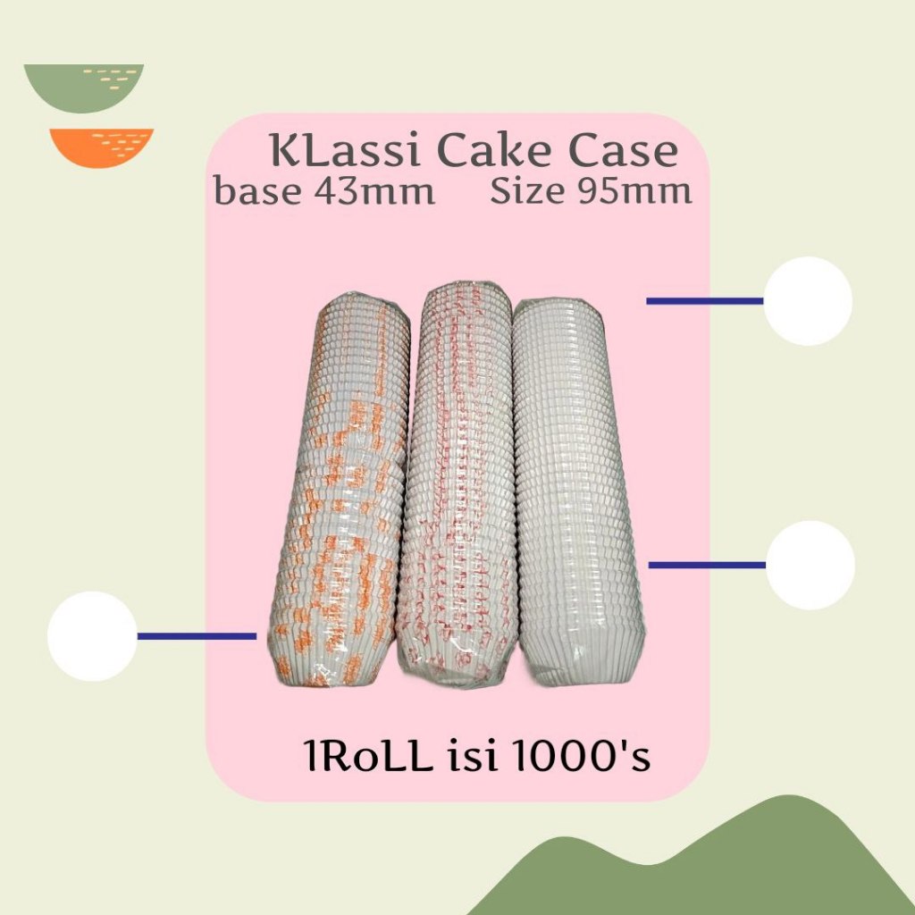 KLassi cake cases / cup kertas ALas motif / cup kertas polos / cup kertas bolu kukus / cup kue kerta