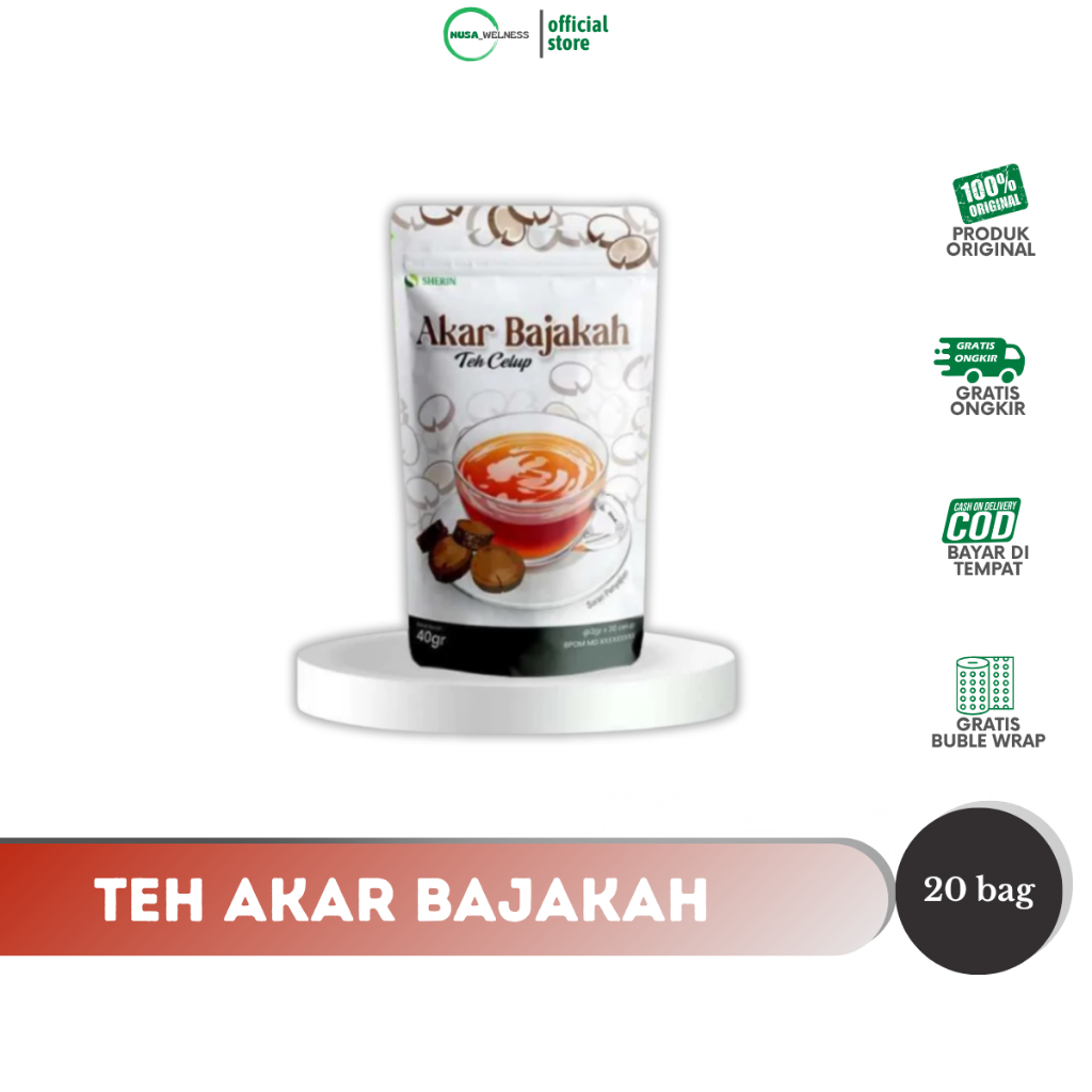 

TEH AKAR BAJAKAH SHERIN – minum teh tapi bukan sembarang teh | herbal akar bajakah asli Kalimantan | bantu lawan sel abnormal & jaga imun | teh celup alami 100% original Sherin | bisa COD