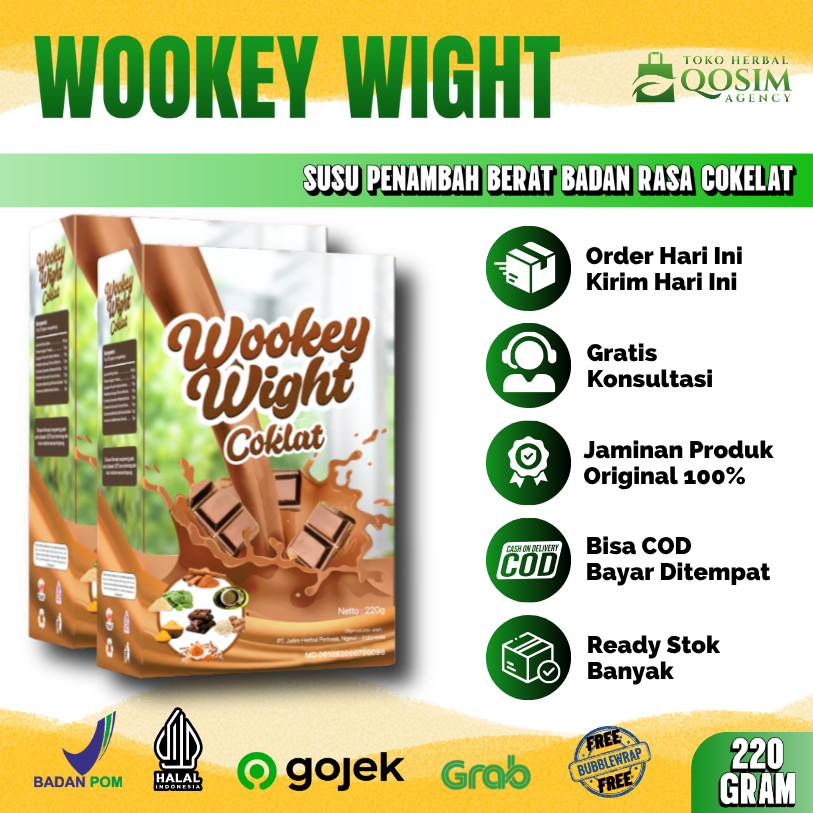 

Susu Penambah Berat Badan Woo Key Wight 220gr Rasa Coklat