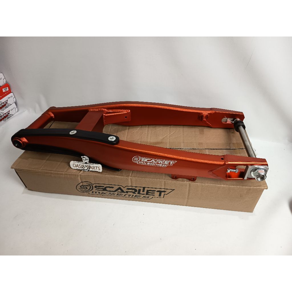 SWING ARM CRF 150L WR155 KLX DTRACKER 150 SCARLET RACING MODEL KTM PANJANG 66CM SWING ARM SCARLET RA