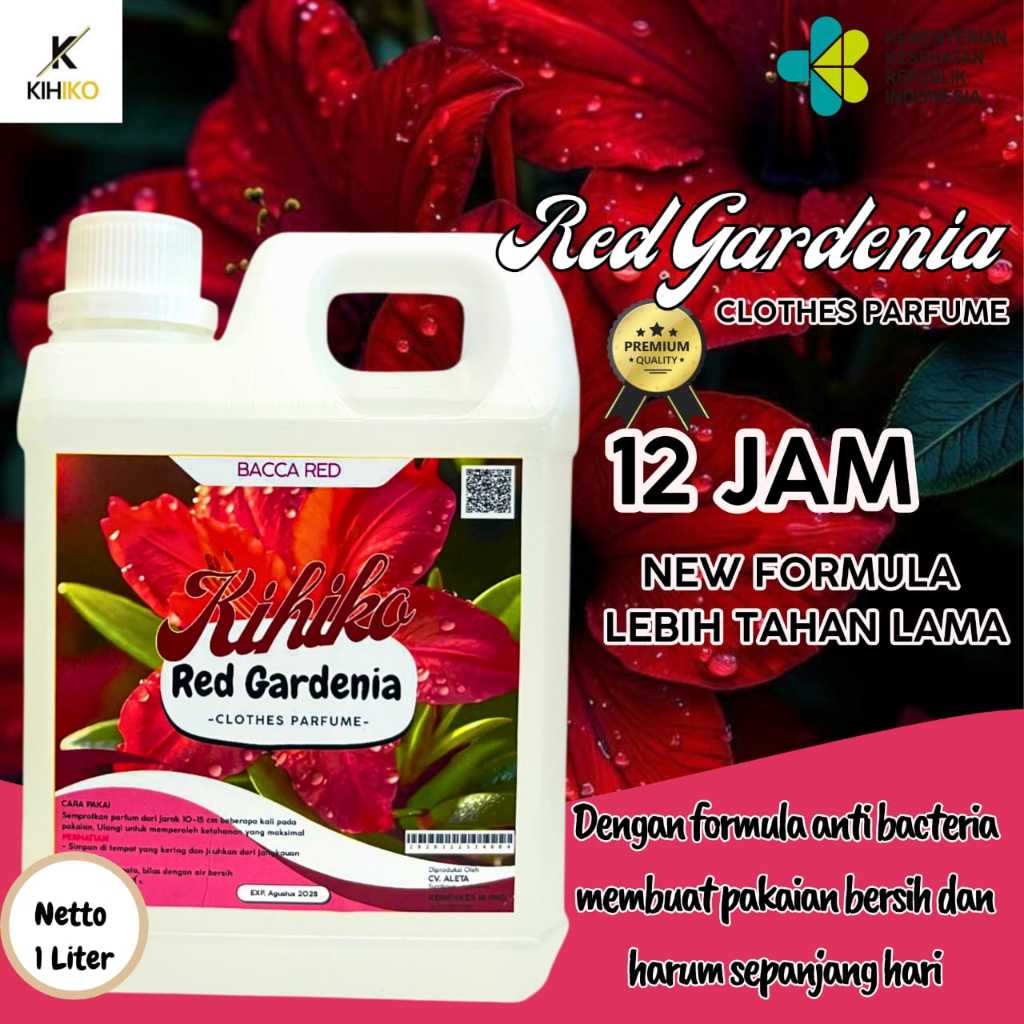 Kihiko Parfum Pakaian 1 Liter - Red Gardenia