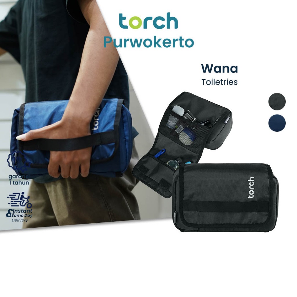 Torch Wana Tas Toiletries Pouch Travel Organizer Alat Mandi