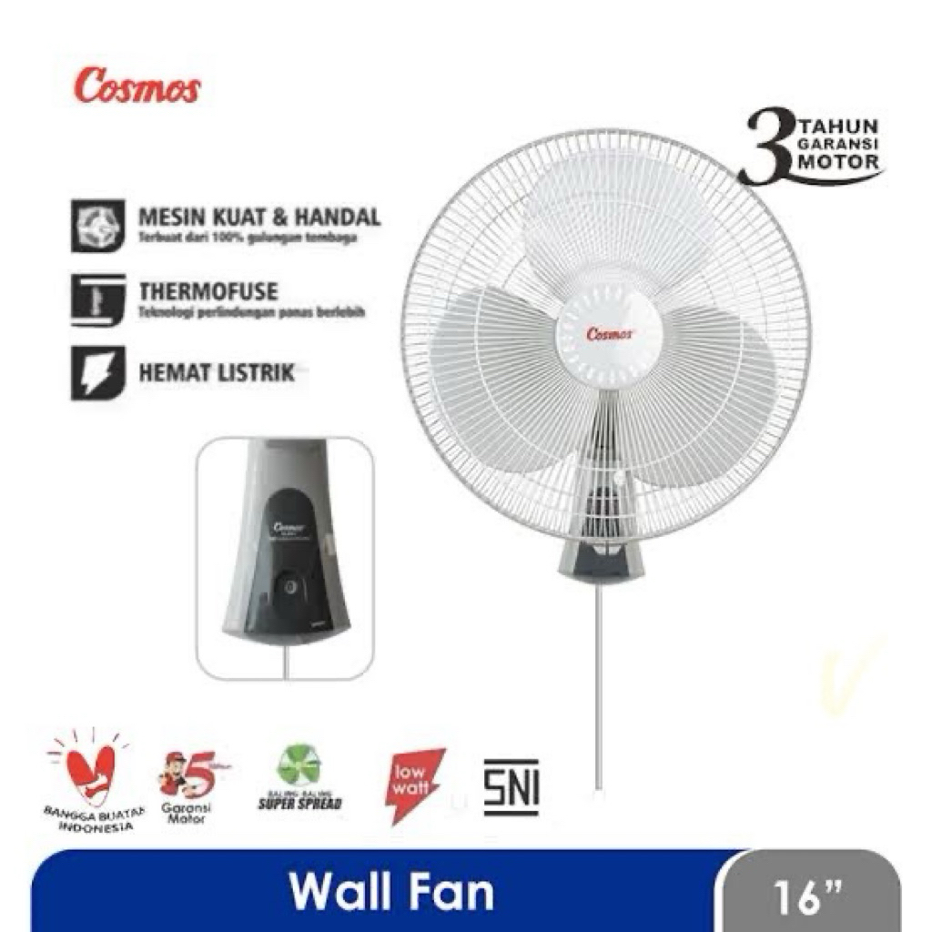 kipas angin dinding 16 inch cosmos 16wfc. Kipas angin dinding cosmos