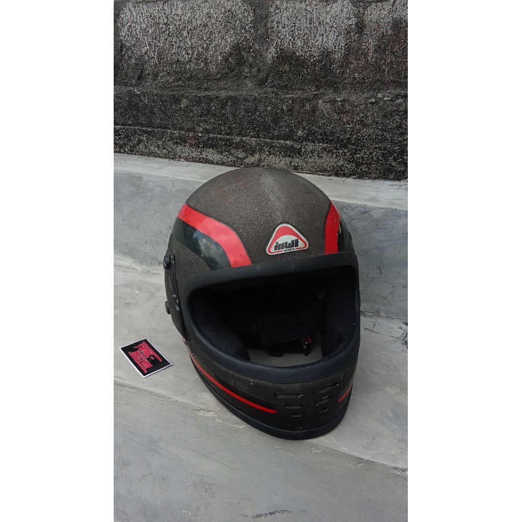 helm vintage helm jadul kiwi fullface