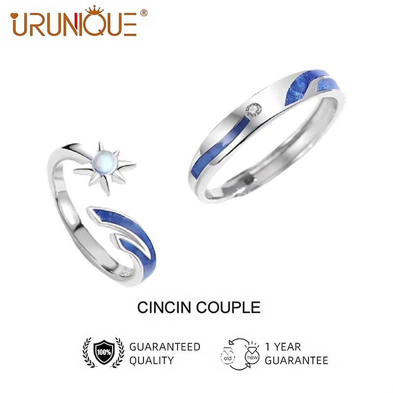 Cincin Couple Pasangan terbaru Simpel dan Fashionable hadia pacaran Surprise Gift CINCIN COUPLE PASA