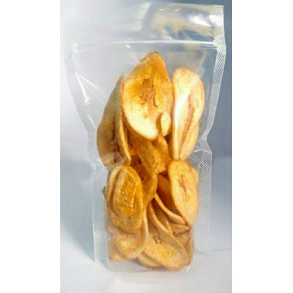 

Keripik Pisang Kepok 250gr Manis dan Renyah