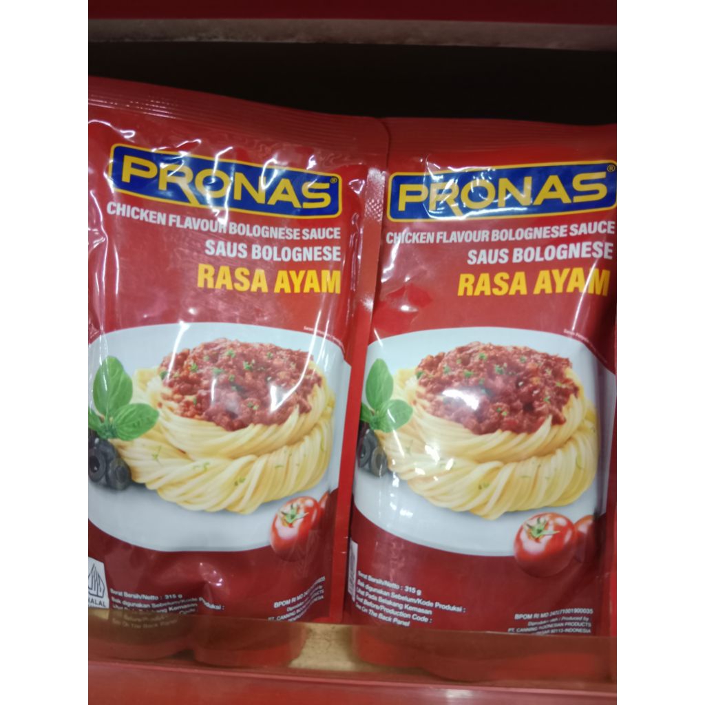 

saus Bolognese rasa ayam pronas