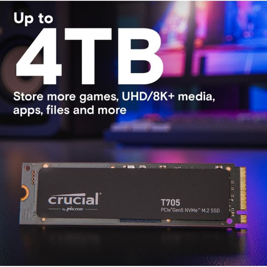 SSD Crucial T705 gen5 nvme 1TB up to 14500Mbs