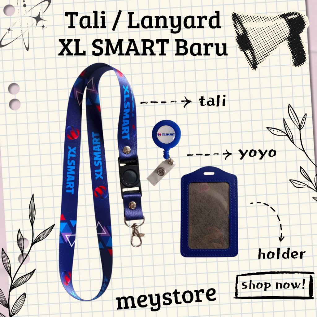 

READYYY Tali ID CARD / Lanyard XL SMART Desain Baru [STOCK MELIMPAH] Termurahhh Harga Grosir!
