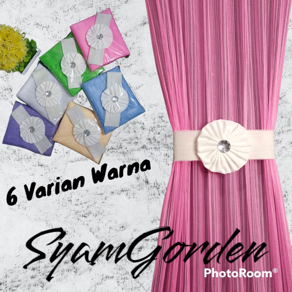 Gorden jendela minimalis ikat tengah / gorden puring / gorden minimalis tipis