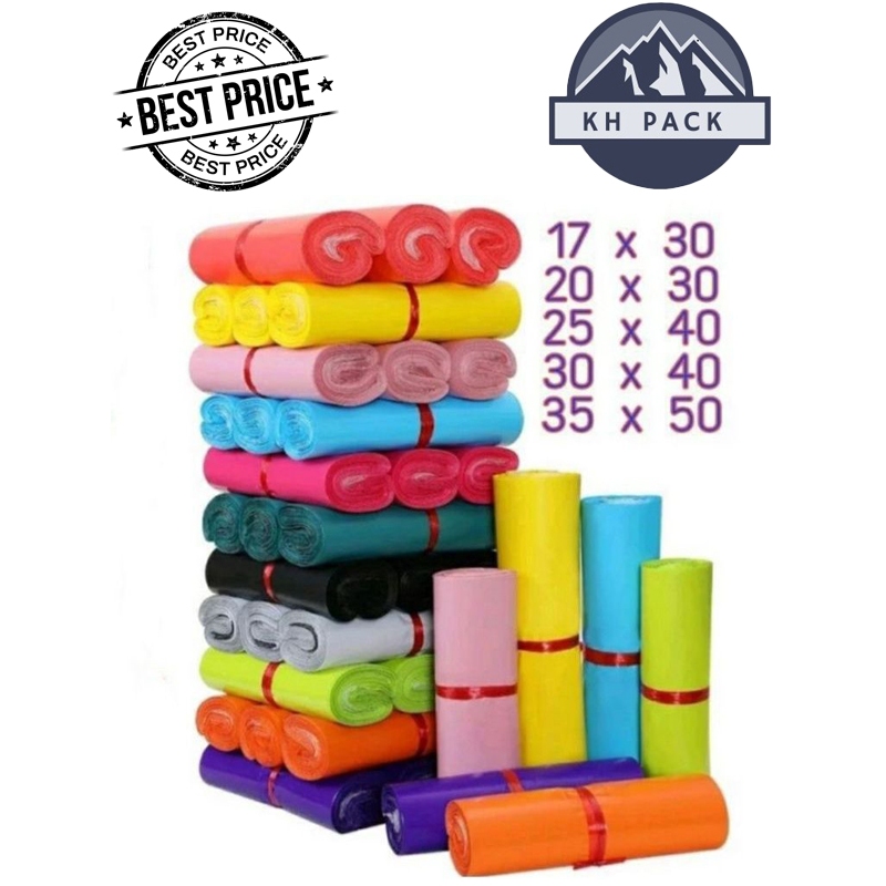 

PLASTIK POLYMAILER SEMI GLOSSY HITAM/PINK/UNGU/KUNING @100 LEMBAR TERSEDIA 6 UKURAN TERMURAH