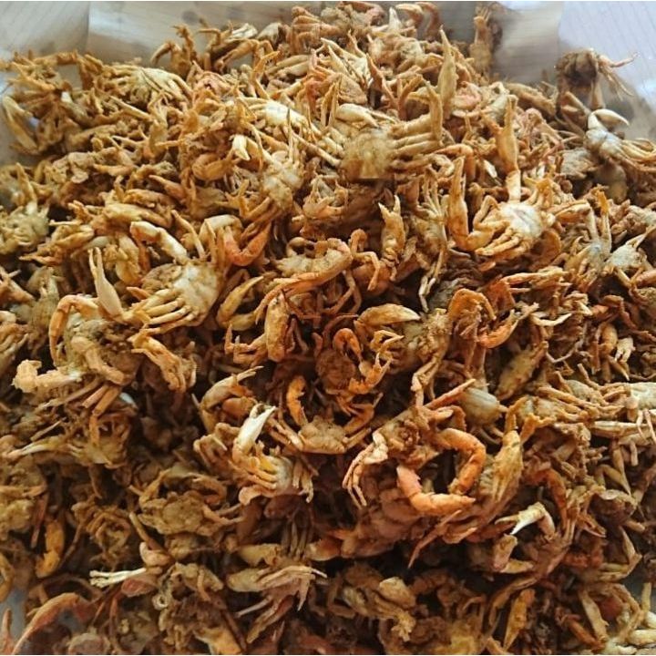 

Baby Crab Krispy 100gr | Kepiting Kriuk | Krispy | Halal | Camilan Sehat Halal Snack Seafood / Crab Krips