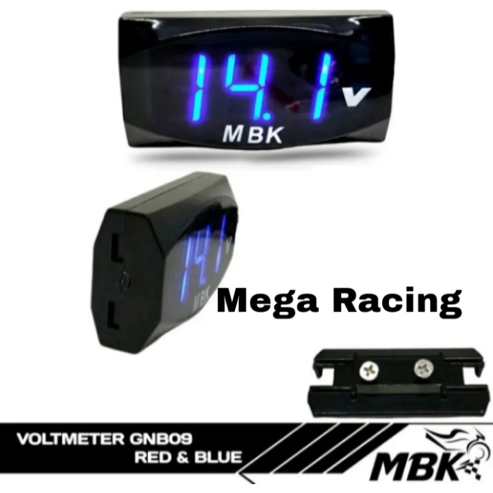 Voltmeter/Voltmeter Aki  anti air /Pengukur Daya Aki - Volt Meter Aki 12 Volt universal