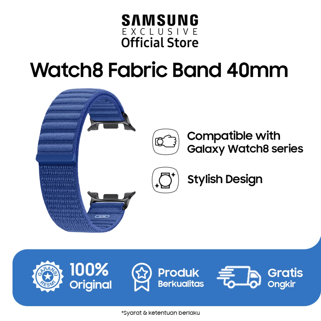 Samsung Galaxy Watch8 Fabric Band S/M - Dark Blue