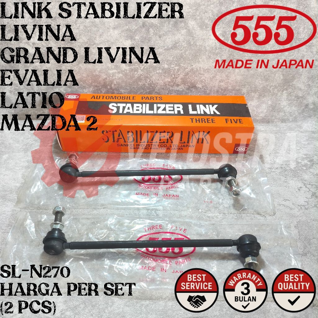 Stabilizer Link Stabil Livina Grand Livina Evalia Latio Merk 555