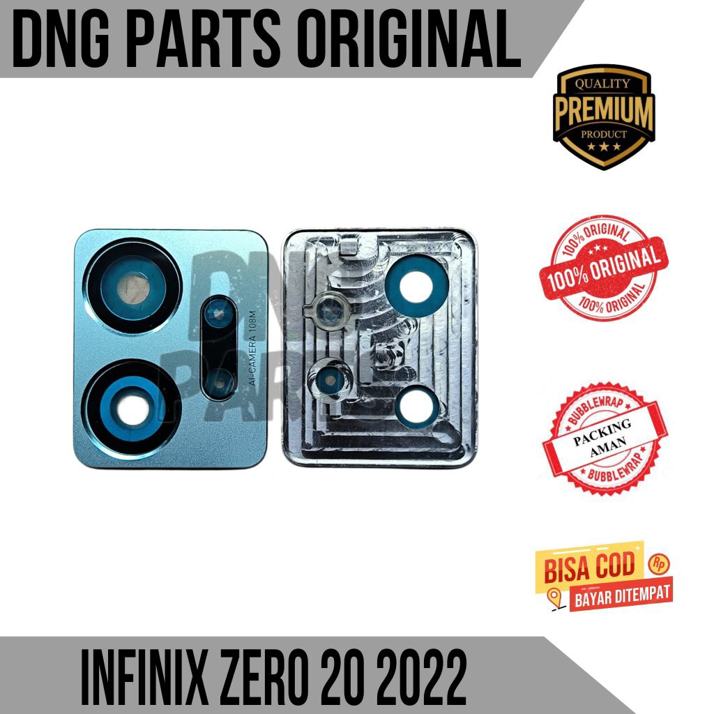 FRAME KAMERA COVER TUTUP KAMERA BELAKANG INFINIX ZERO 20 5G ORIGINAL