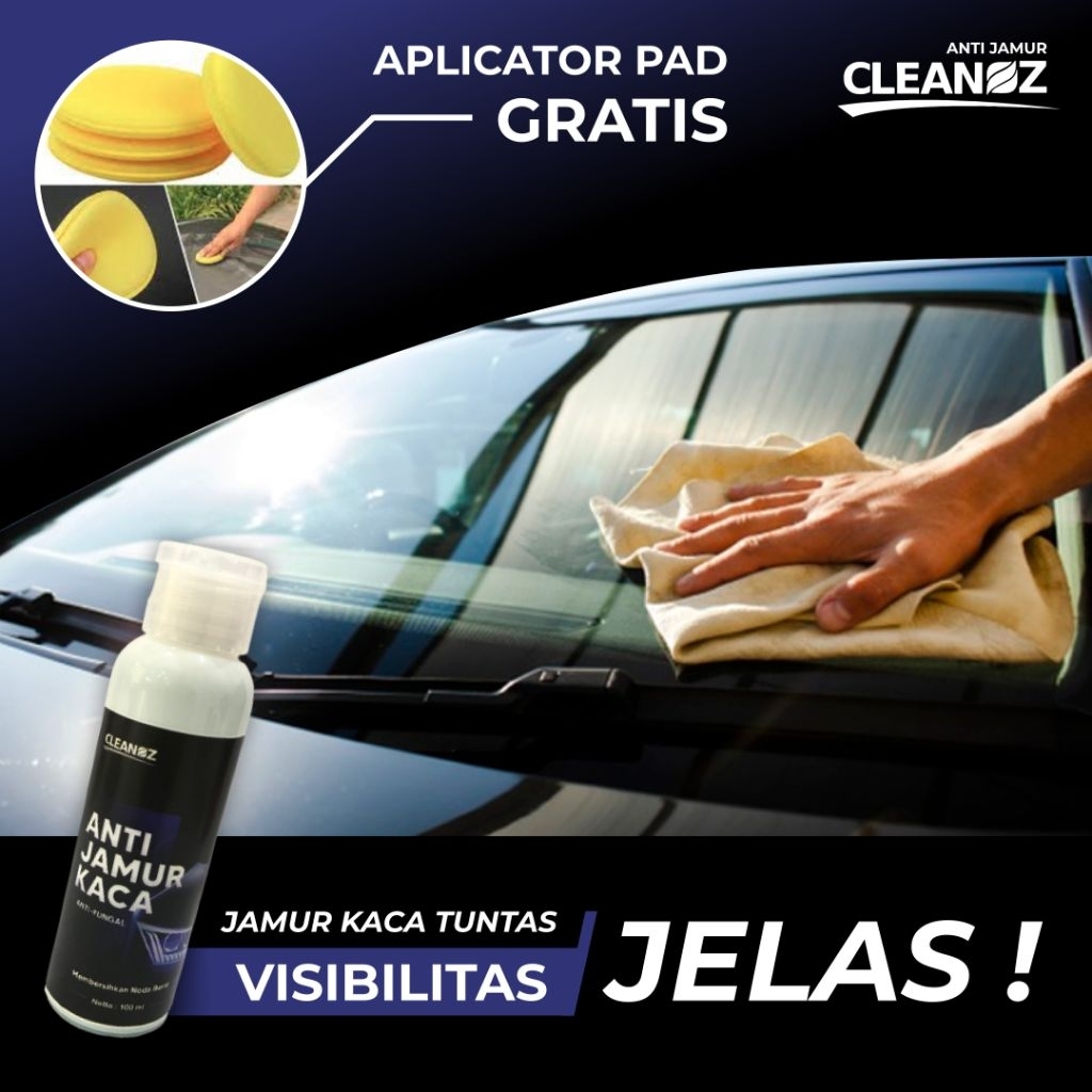 pembersih kaca mobil pembersih jamur kaca efek daun talas