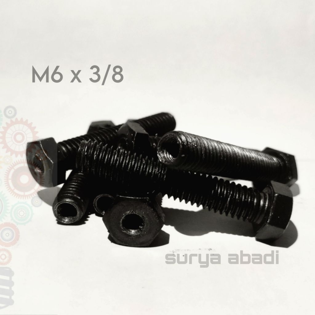sok drat baut 3/8 x m6 shok drat