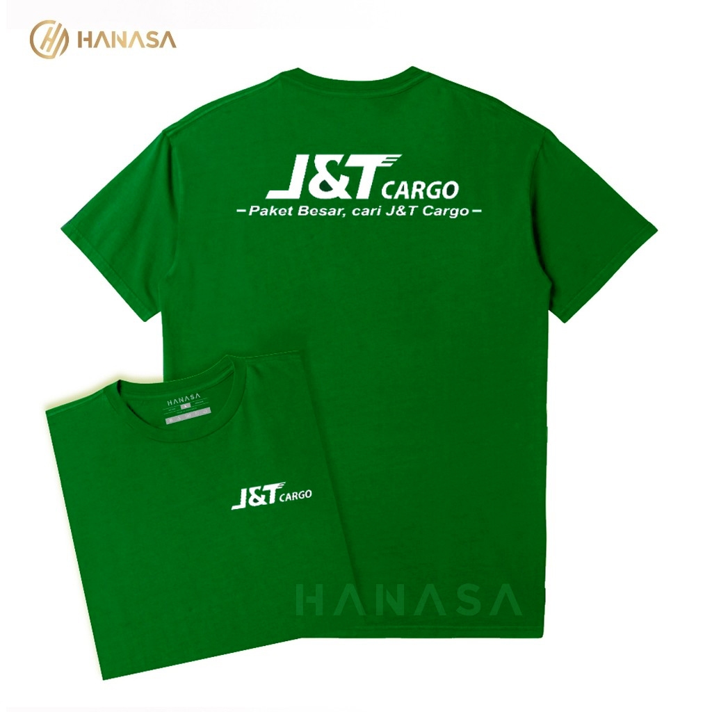 HANASA Kaos T-Shirt Wanita | Kaos Pria DB J&T Cargo | Unisex 100% Cotton Combed JNT Cargo