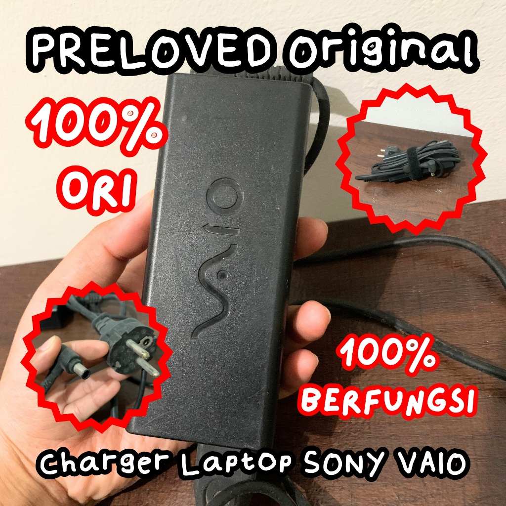 [PRELOVED 100% ORI] Charger Bekas Laptop SONY VAIO