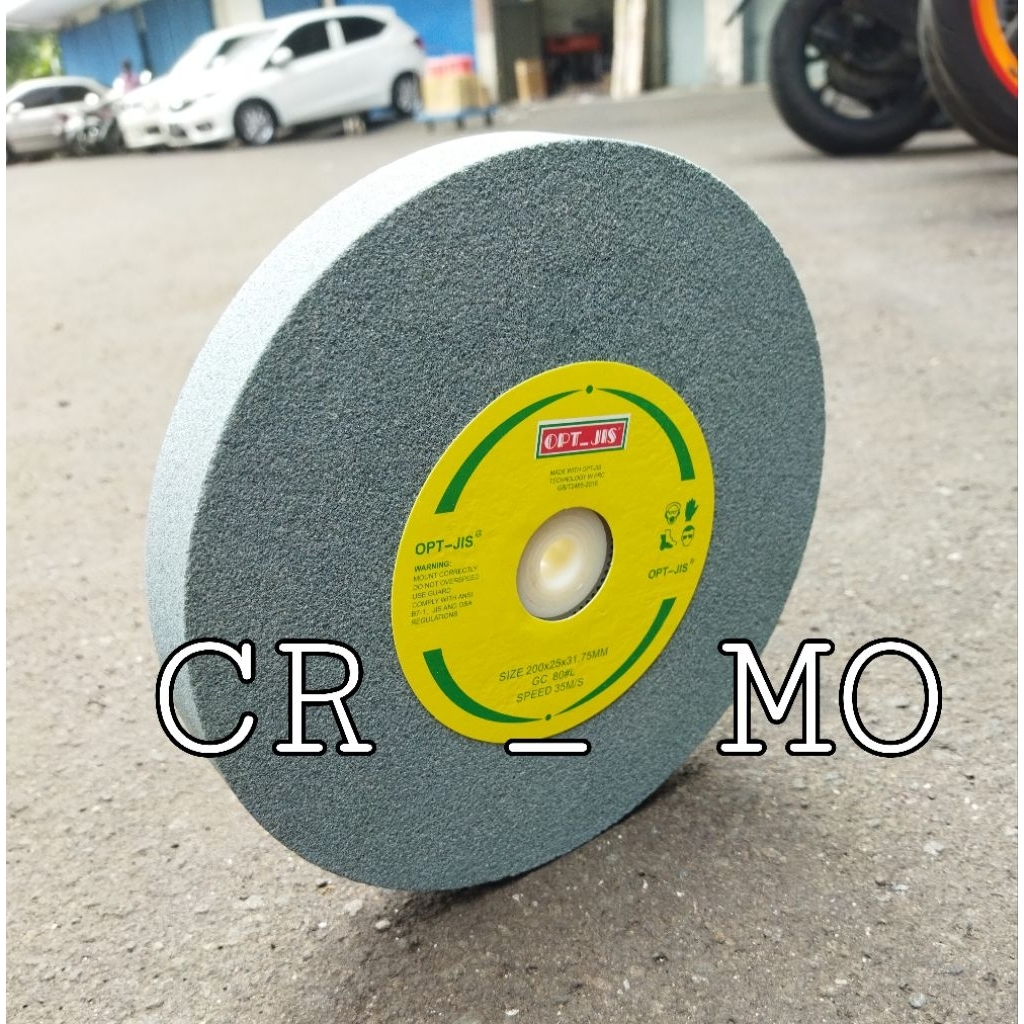 Batu Gerinda duduk Asah 8 Inch OPT JISS GC 120 100 80 Batu Gerinda poles Grinding Wheel original