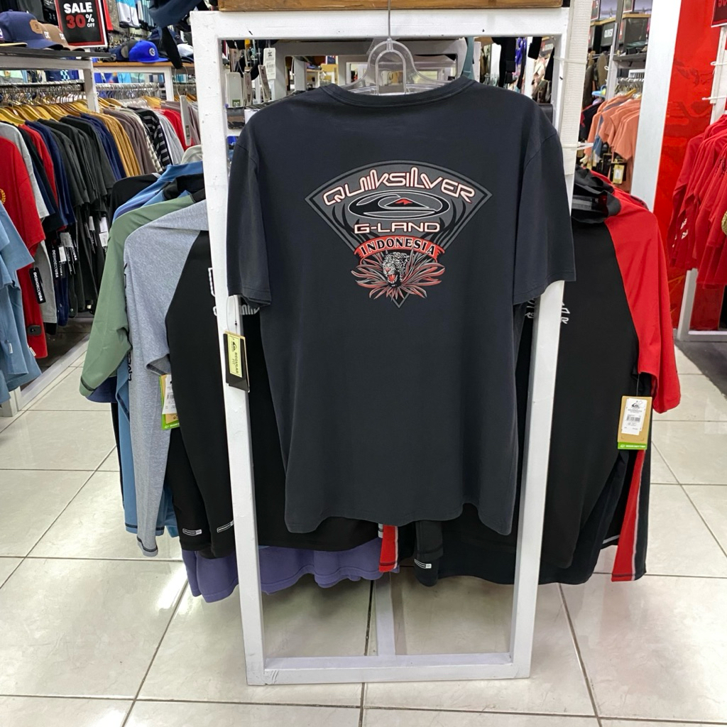 Kaos Quiksilver AB G-Land Shield SS Tee Black Original