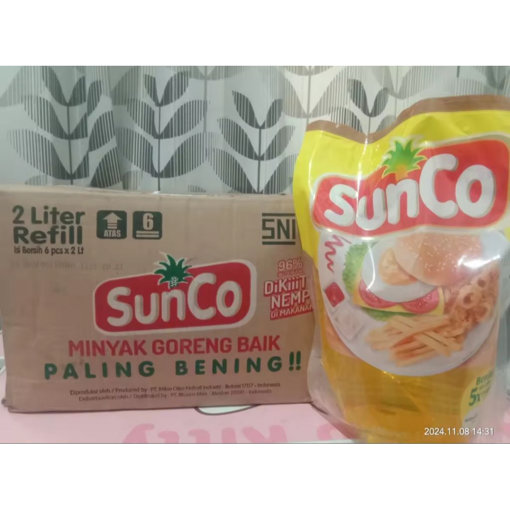

READY STOK Sunco Minyak Goreng Pouch 2 L Dus Isi 6