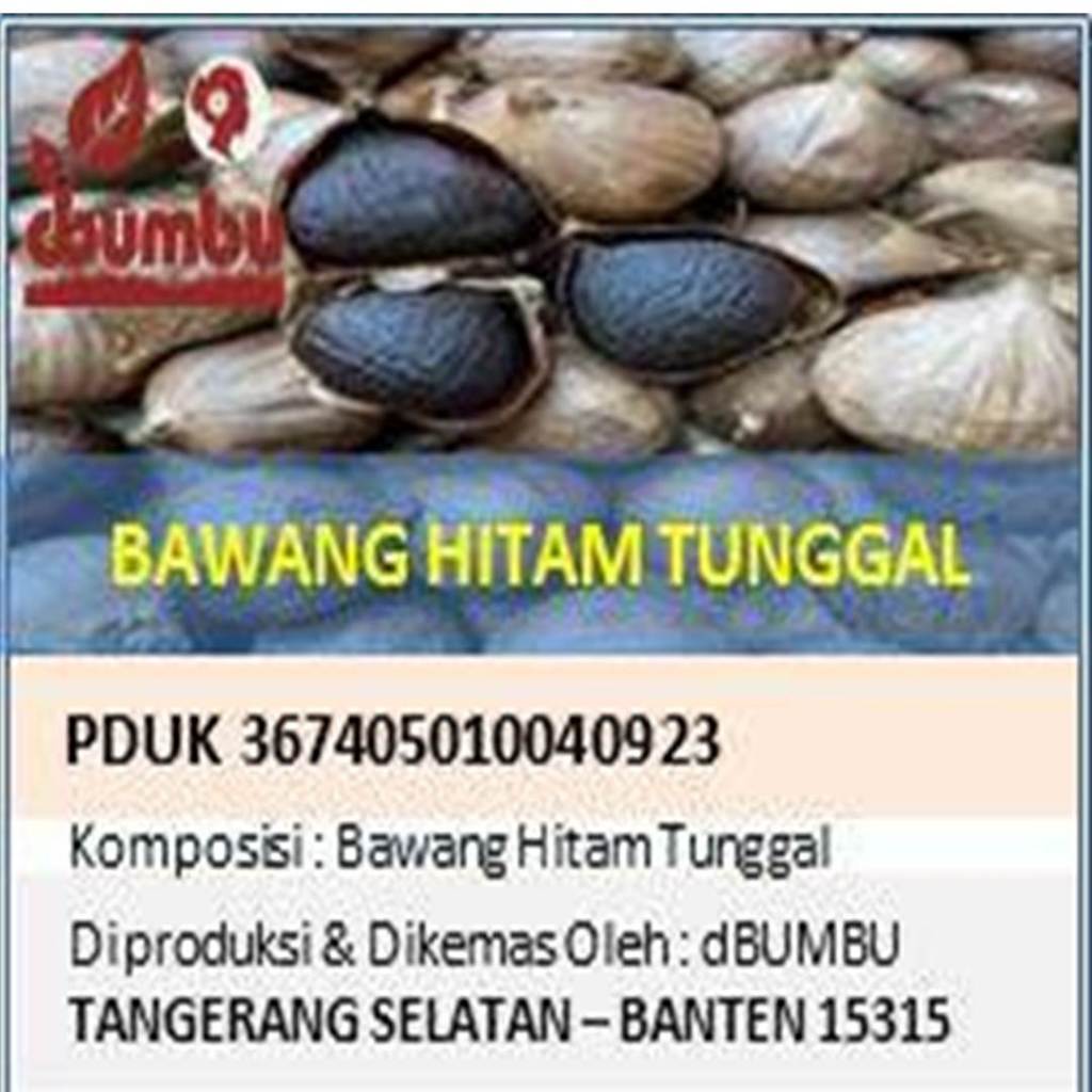 

Bawang Putih Tunggal Hitam / Black Garlic kemasan 100 gram