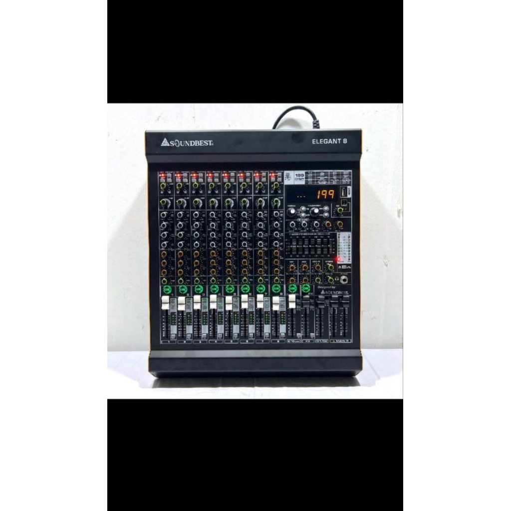 Mixer Audio 8 Channel Soundbest Elegant-8 New Ada Anti Feedback Original