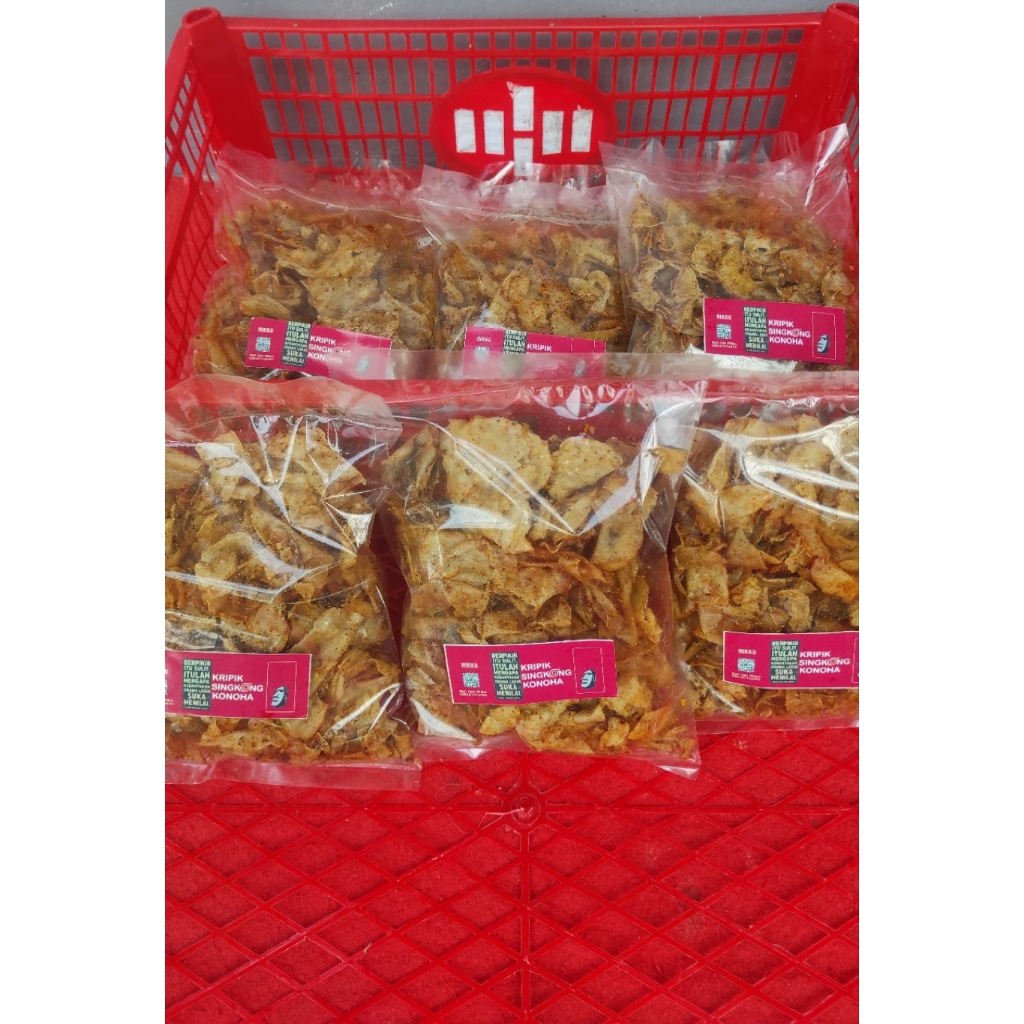 

Kripik Kriwil Singkong Konoha Pedes Mandraguna | 200gram ( 150g + extra 50g)