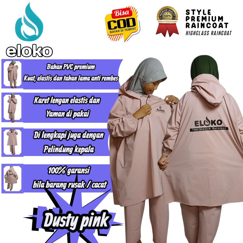 DISKON JAS HUJAN SETELAN PONCO ANAK USIA 7-12 THN