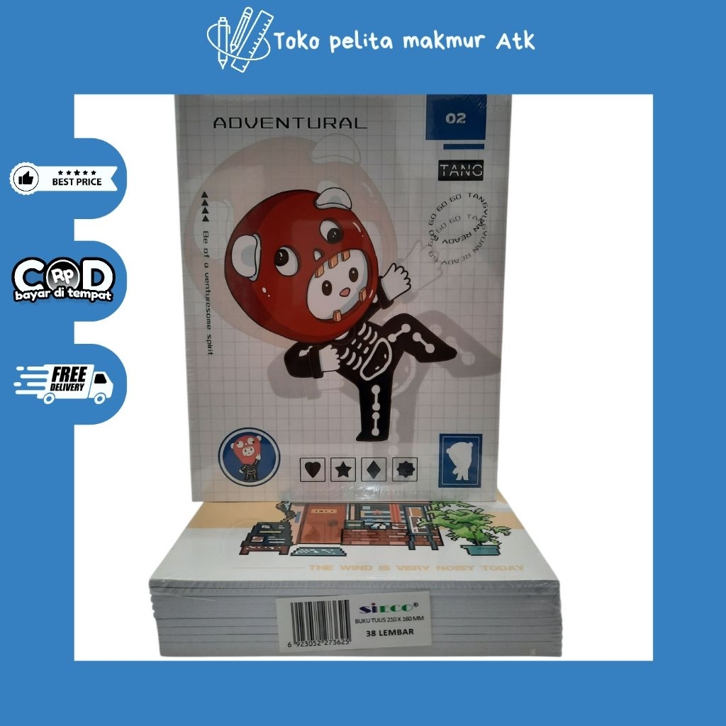 

BUKU TULIS SIECO 38 LEMBAR (1 pack isi 10)