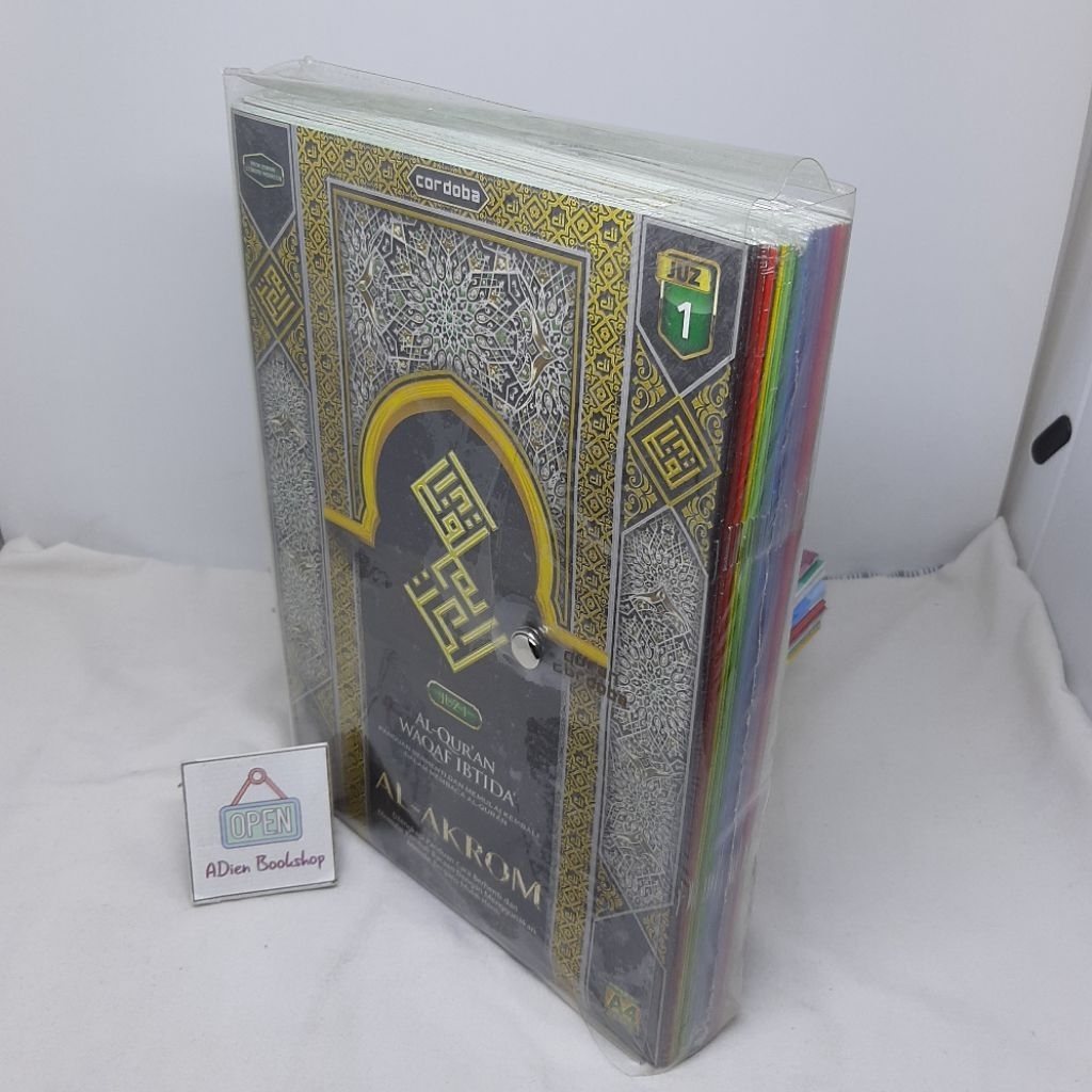 AL QURAN AL AKROM PER JUZ WAQAF IBTIDA A4 HVS KLIP PLASTIK CORDOBA