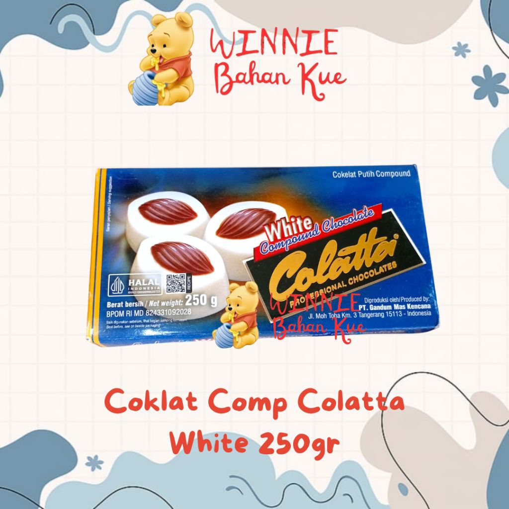 

Cokelat Comp Colatta White 250gr