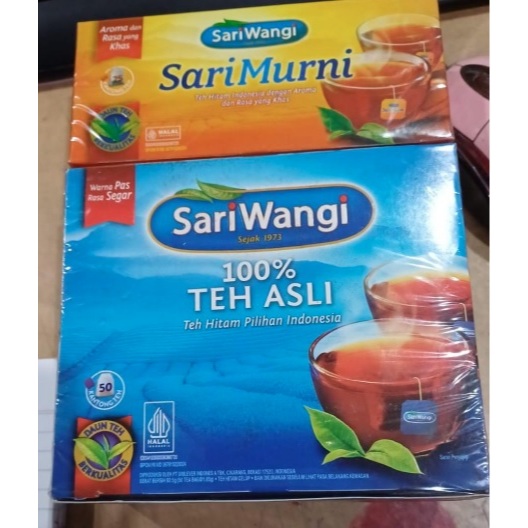 

Sariwangi isi 50 tea bag FREE teh sari murni isi25 tea bag