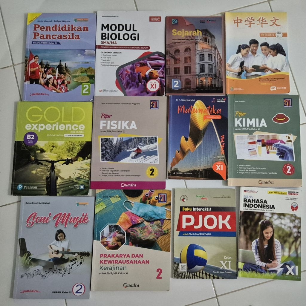 Buku Mandarin text book 1A, 2B ,3A kelas X dan XI MC