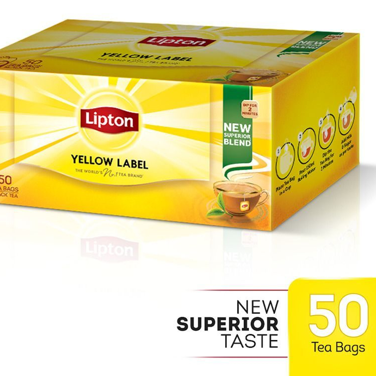 

lipton tea yellow label isi 50