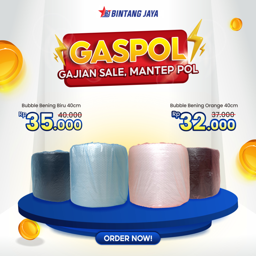 

BUBBLE WRAP 40CMx50METER TEBAL HITAM BENING INSTAN PENGIRIMAN CEPAT