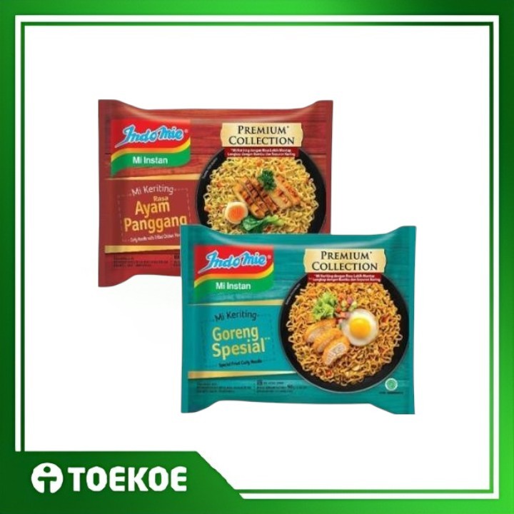 

TOEKOE Indomie Goreng Spesial Mie Keriting Rasa Ayam Panggang Goreng Spesial 90 Gr / Indomie Premium Collection
