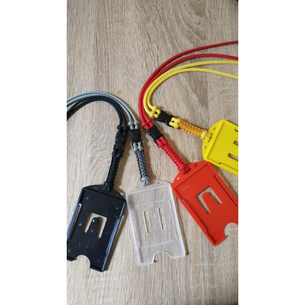 

Lanyard Id Card Holder Palstik Gantungan Idcard Name Tag Nametag Paracordistic Multifungsi