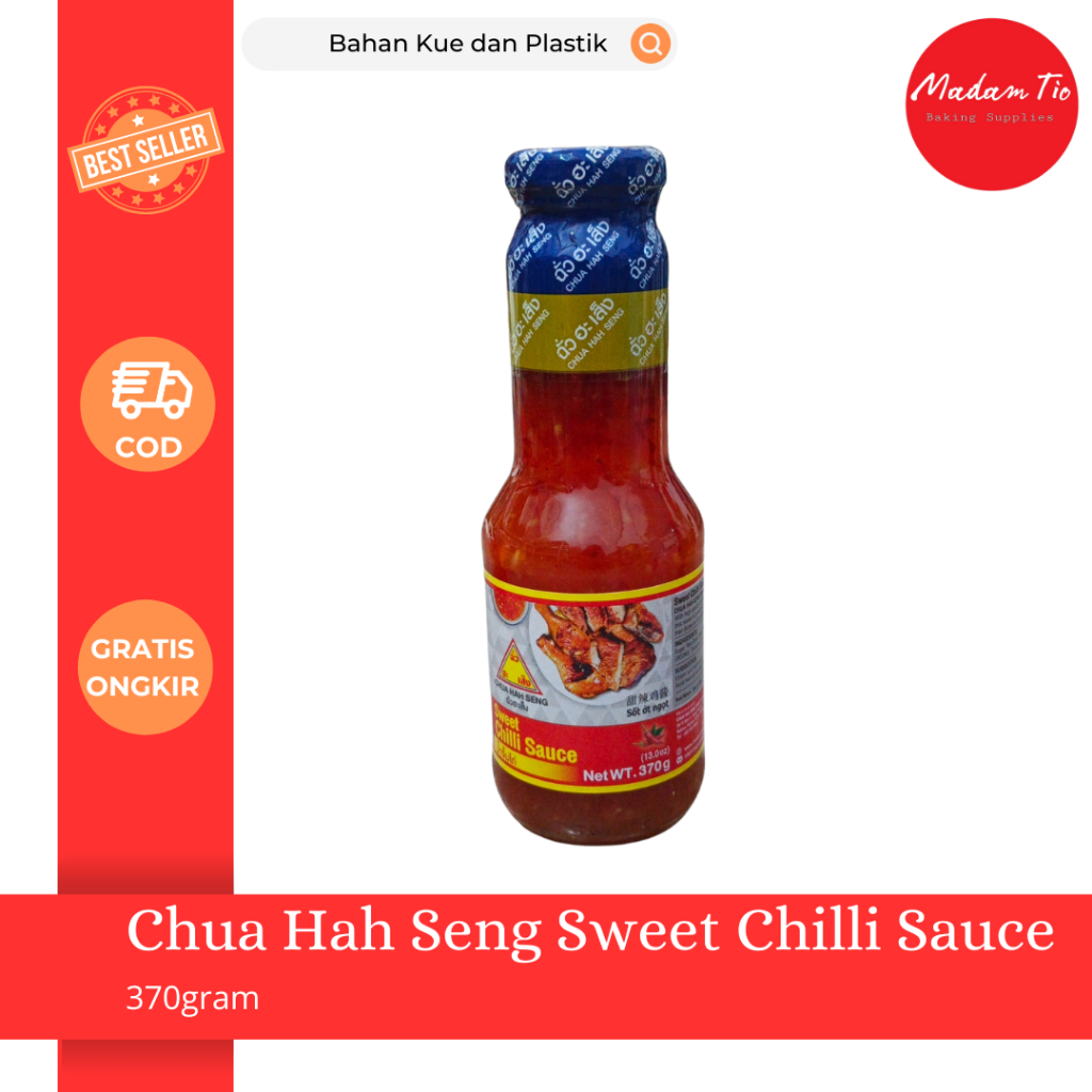 

Chua Hah Seng Sweet Chilli Sauce 370gram 1pcs