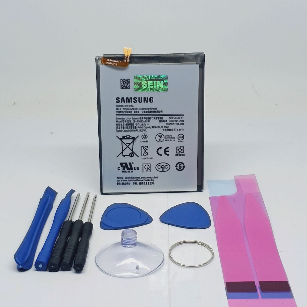 BATERAI BATRE SAMSUNG M20 EB-BG580 ABU ORIGINAL BONUS OBENG HP+LEM HP