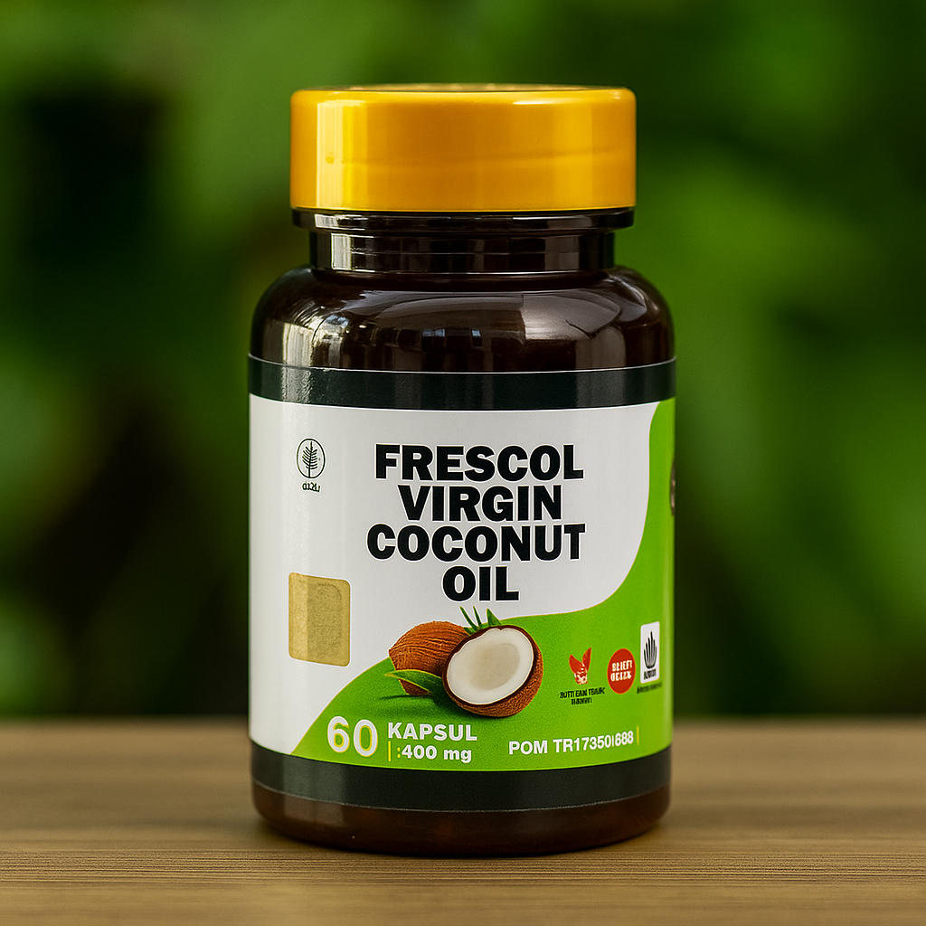 

Minyak Kelapa Murni Praktis Frescol Virgin Coconut Oil 60 Kapsul | Jaga Imun & Diet