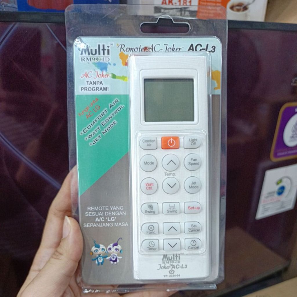 REMOT AC LG - REMOT AC KHUSUS LG - REMOT AC LG SERBAGUNA - REMOT AC LG MURAH