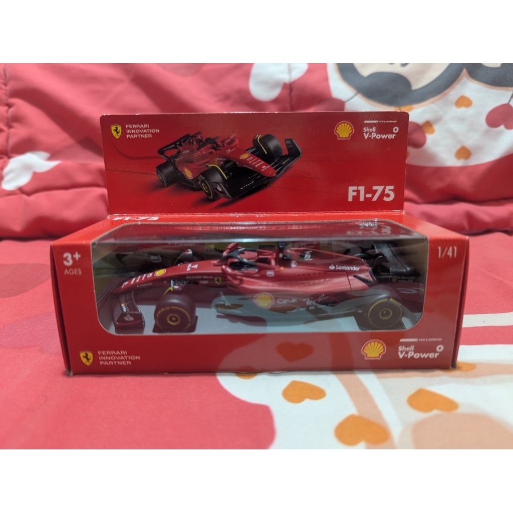 DIECAST SHELL F1 FERRARI F1-75 / MAINAN MOBIL SHELL F1-75 FERRARI / DIECAST SHELL FERRARI F1