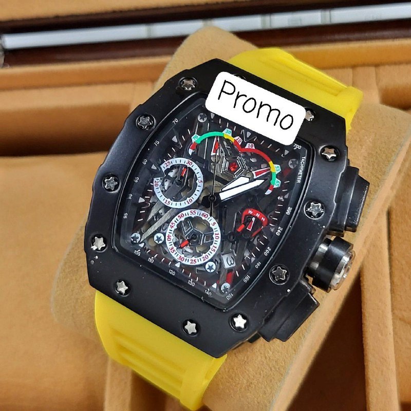 Jam Tangan Pria Crono Aktif Bodi Carbon Tanggal Aktif Rm-89547 Watches / Watch Sale