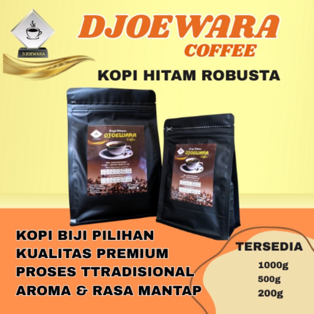 

DJOEWARA Coffee kopi bubuk hitam Robusta spesial Mix