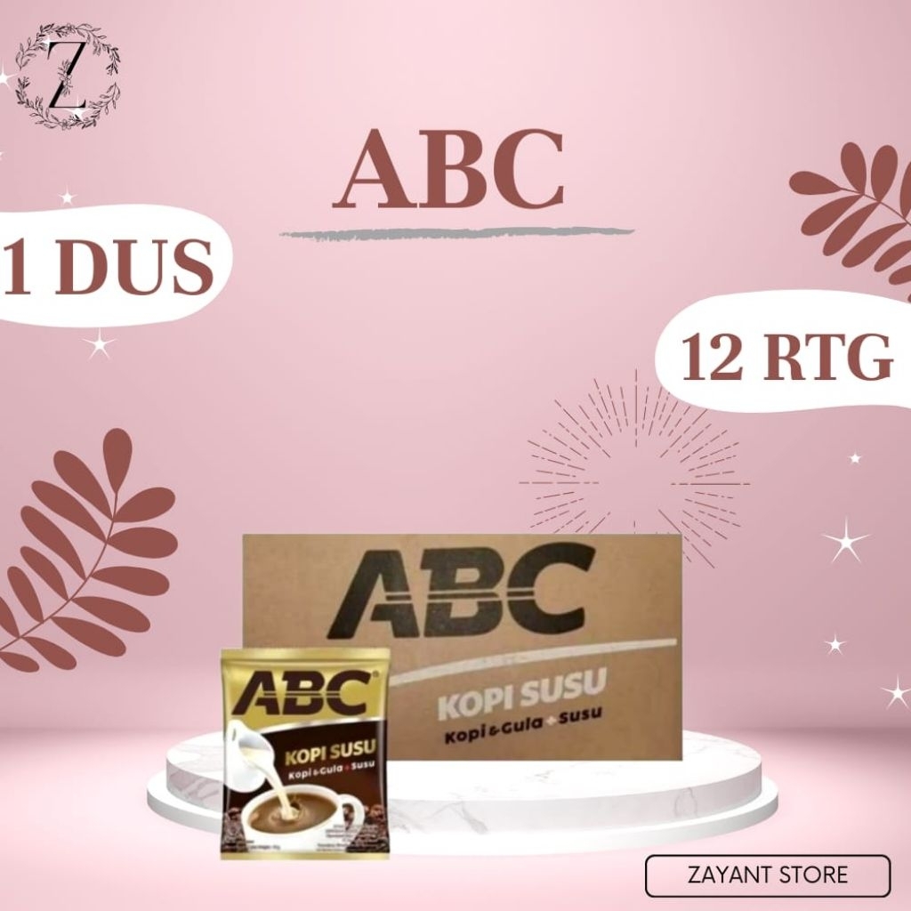 

ABC kopi susu (1 Dus / 12 renceng)