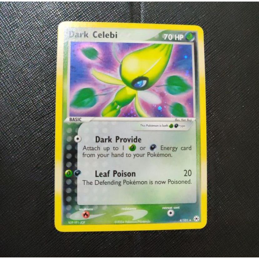 Kartu Pokemon TCG EN EX Hidden Legends Dark Celebi Holo